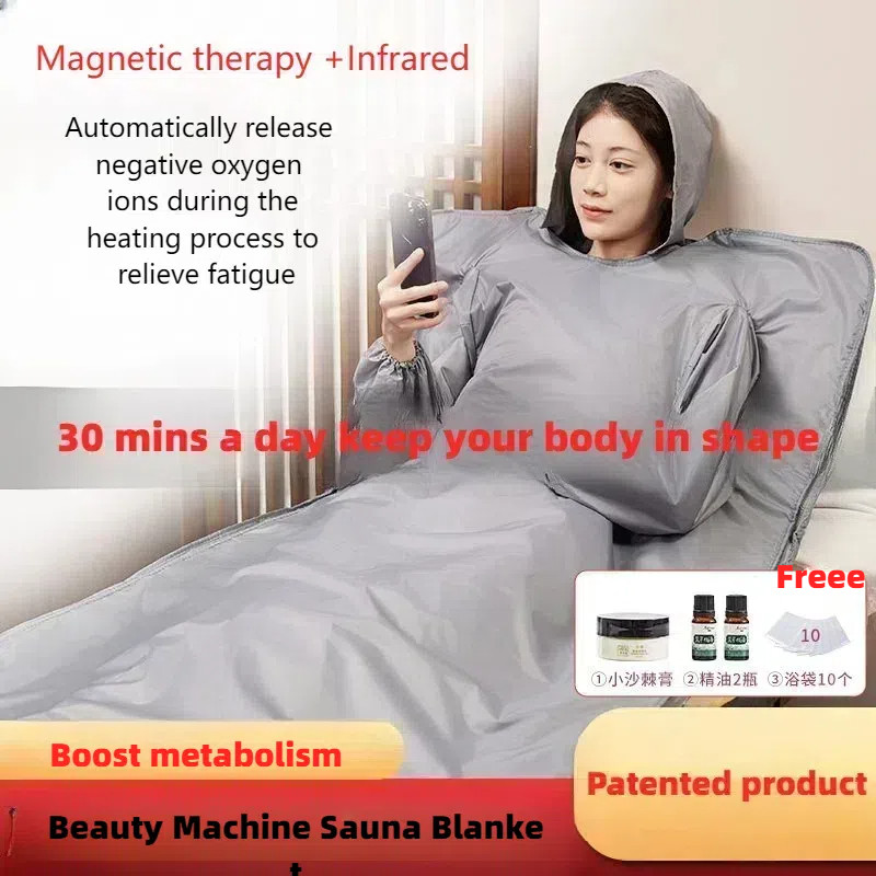 Infrared light therapy home setup with sauna blanket and devices