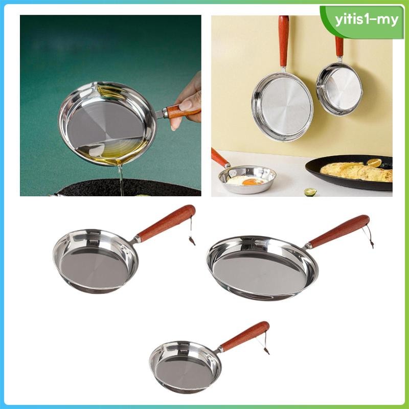 [YitiseaMY] Round Griddle Cooking Pan Easily to Clean Flat Bottom