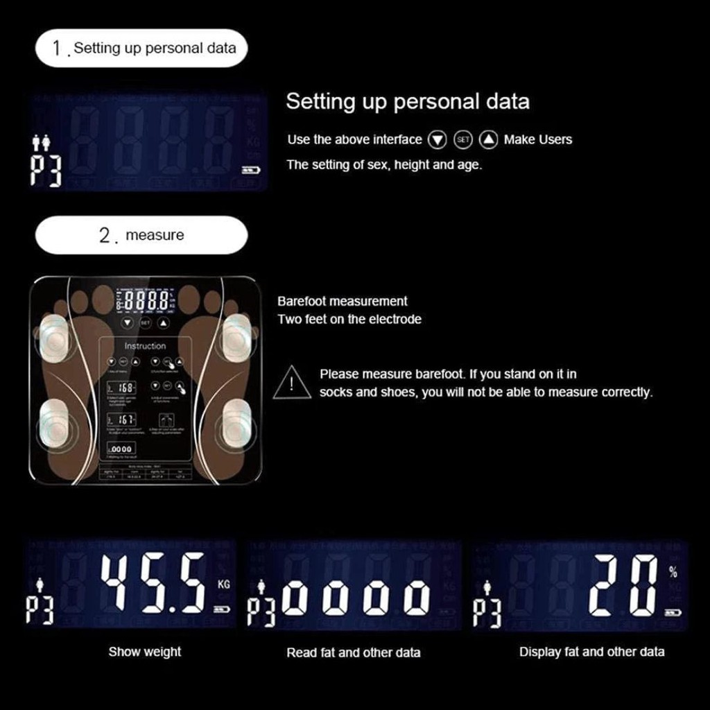 Smart Digital Scale High Accuracy Weight Scale Machine Bluetooth ...