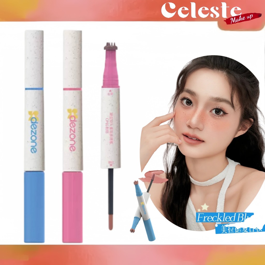 DEZONE Double Headed Freckles Multi-Use Pen Blush Natural freckles ...