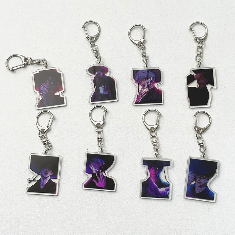 K-Pop Demon Hunters Keychain Lovely Huntrix Keyring Saja Boys Anime Bag ...
