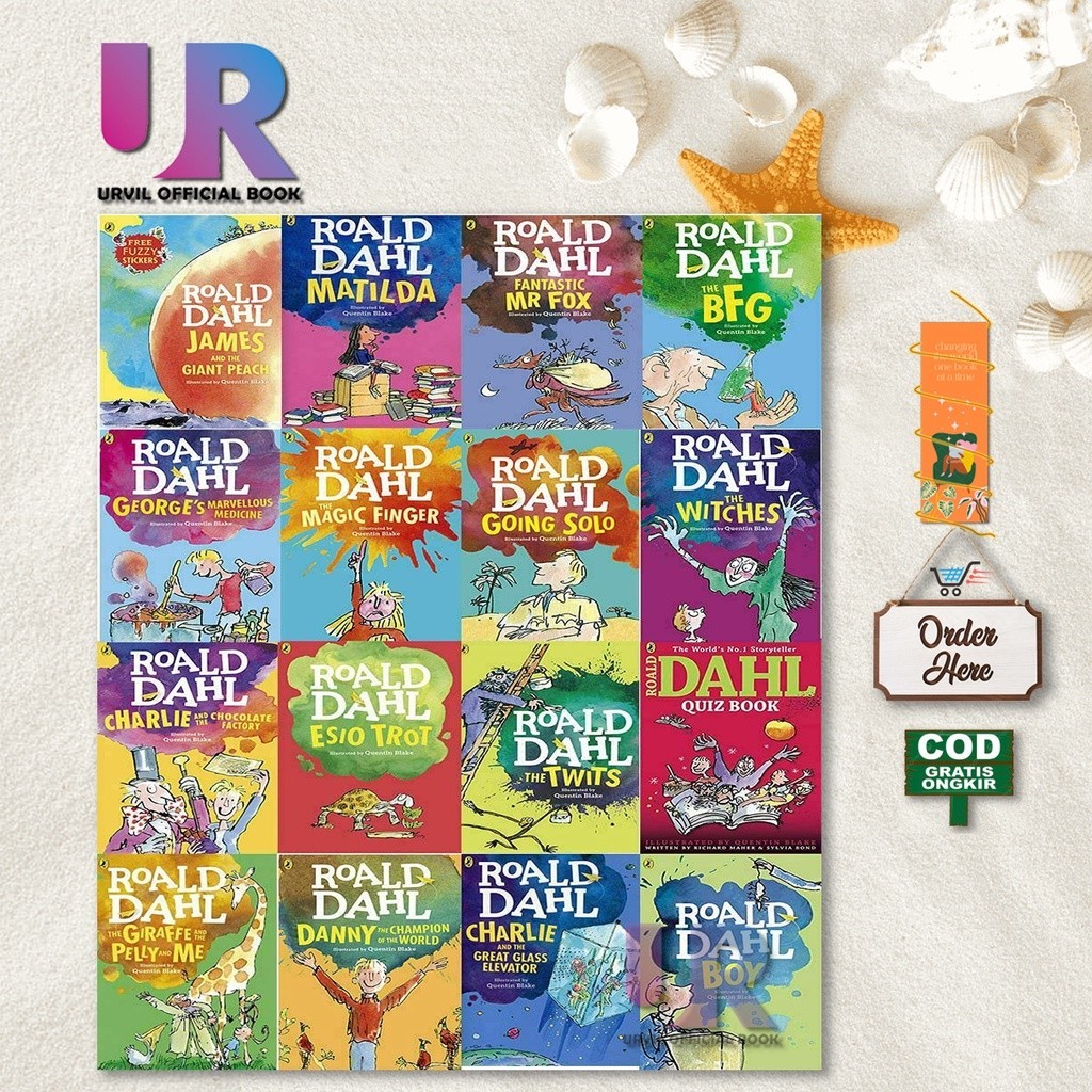 Roald Dahl Collection 16 Books Box Set (English) | Shopee Malaysia