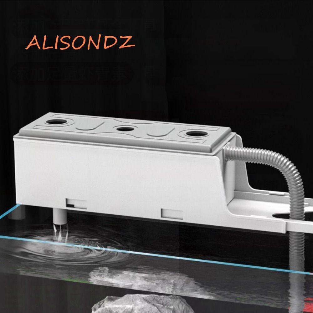 ALISONDZ Fish Tank Filter Box, White Scalable External Upper Drip Box ...