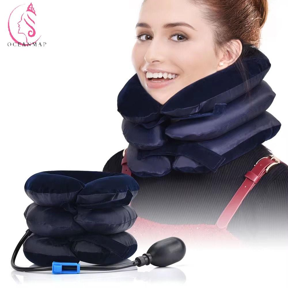 OCEANMAP Inflatable Air Neck Stretcher, 3-layer Breathable Neck ...