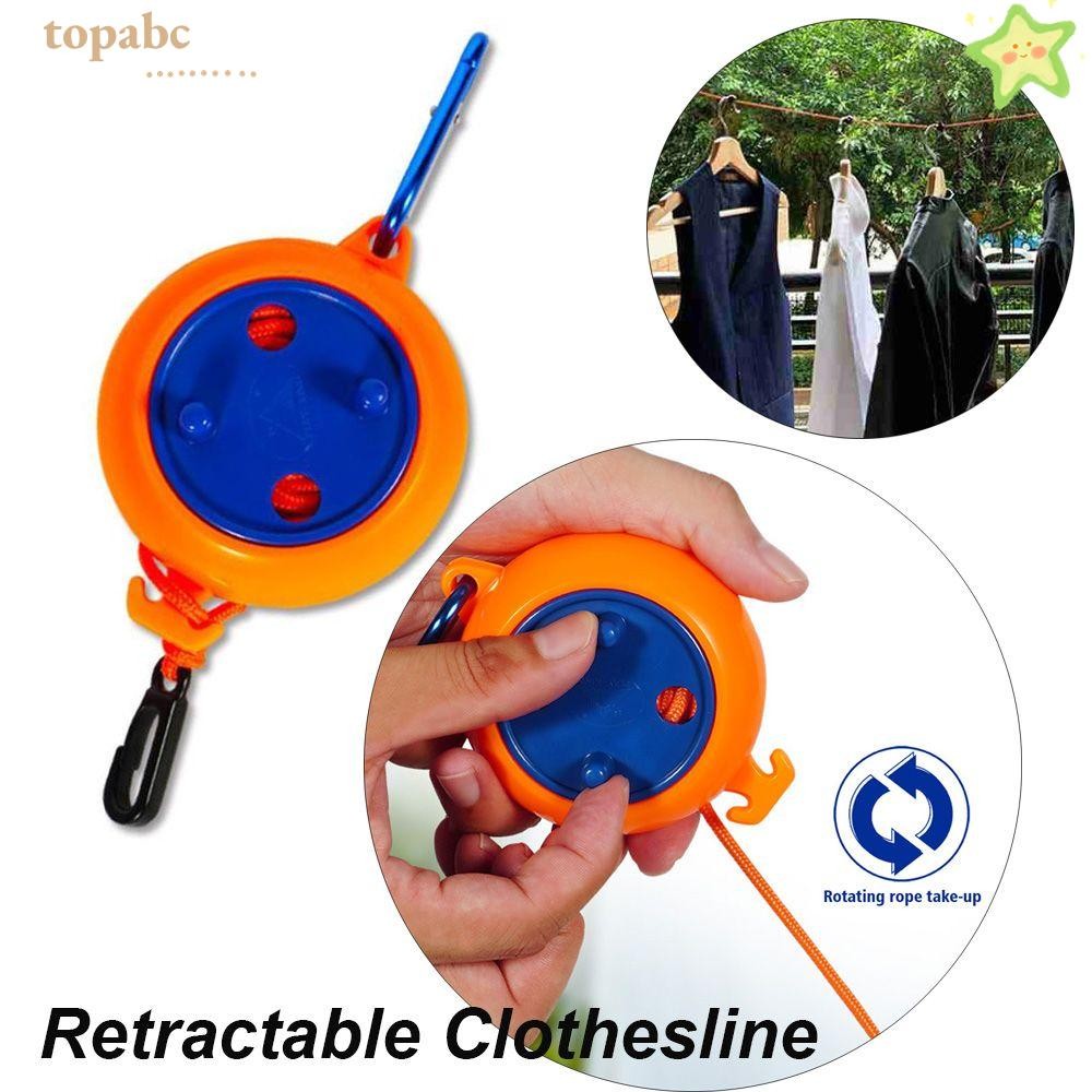 TOPABC 8Meter Clothes Line Rope Indoor Outdoor Elastic Adjustable ...