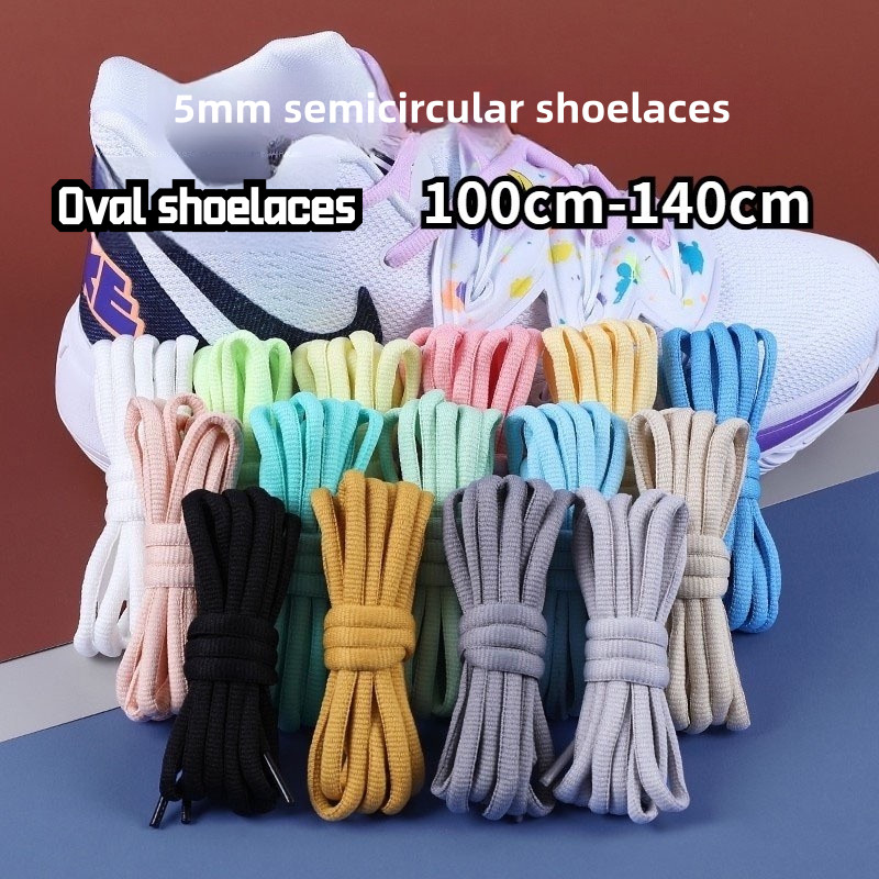 Shoelace 5mm Oval Shoelace 100CM-140CM 1 Pair Multi-Color Optional ...