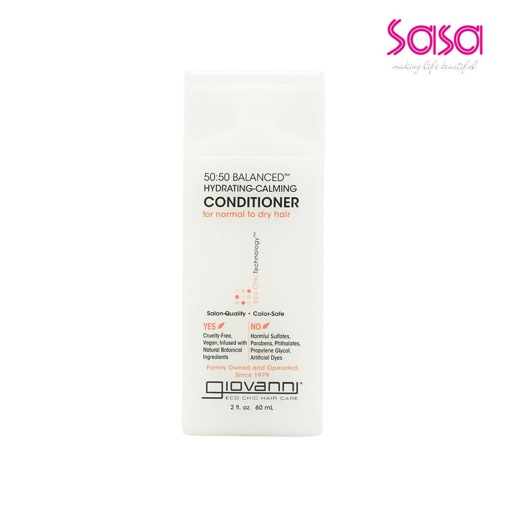 Giovanni 50:50 Balanced Hydrating-Calming Conditioner (60ml) (Sample ...