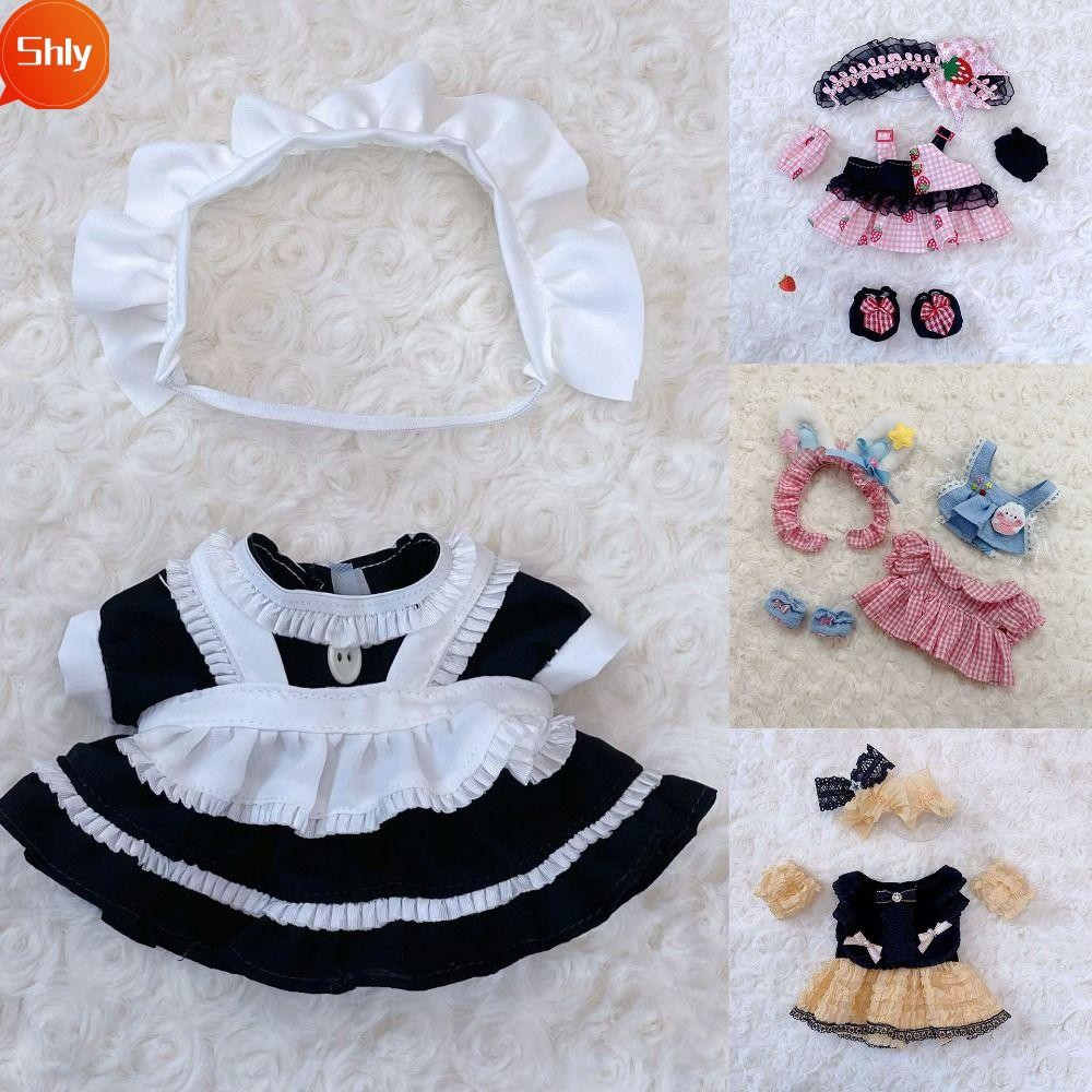 SHLY Princess Dress, 10 Styles With Cartoon Headband Accessories Doll