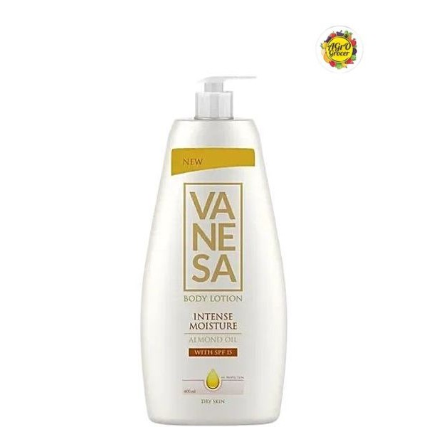Vanesa Body Lotion Intense Moisture With SPF 15 Almond Oil 400ml