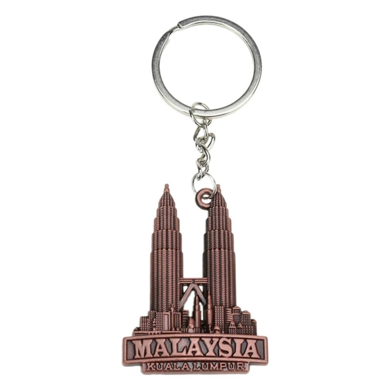 Creative Souvenir Keychain Malaysia Building Pendant Klcc Twin Tower ...