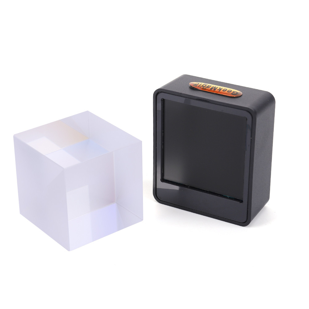 Crystal Cube Holographic Desktop Smart Weather Station Digital Clock ...