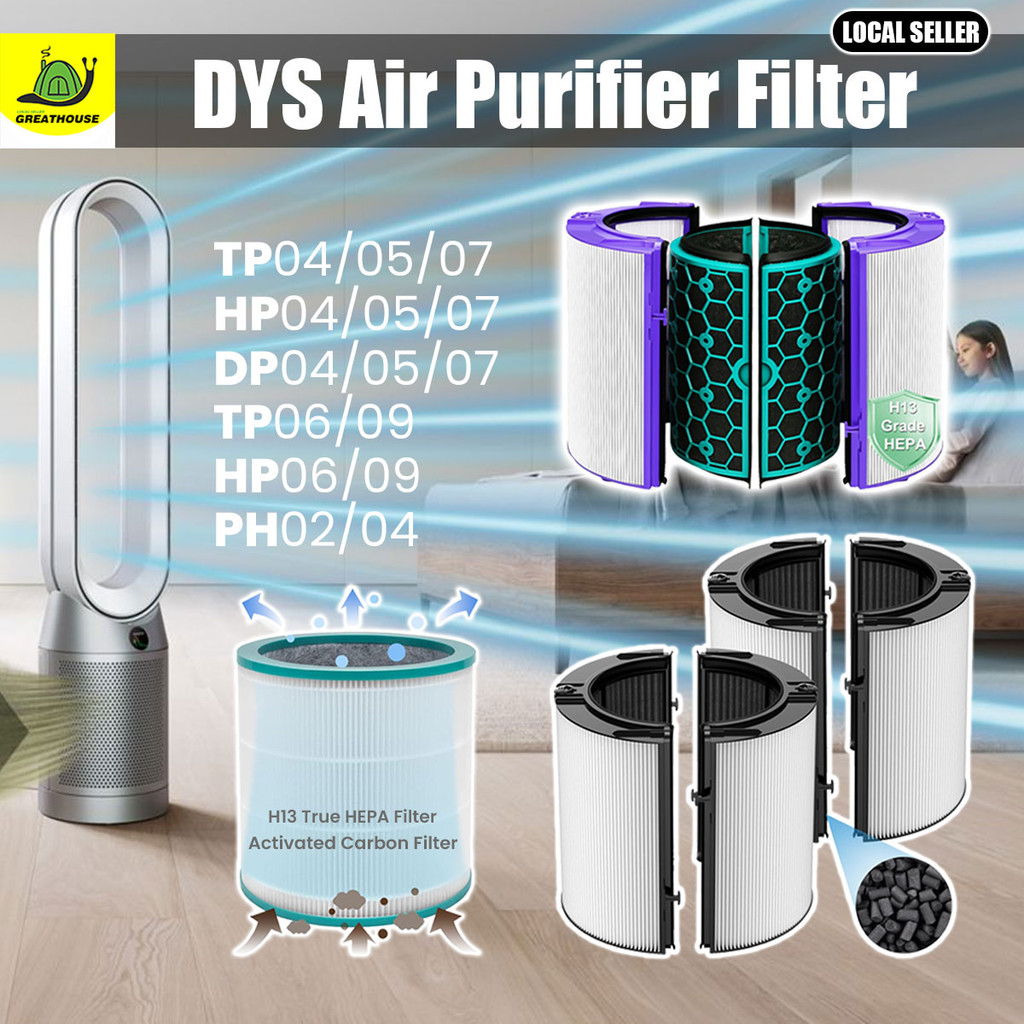 🇲🇾🚚True HEPA replacement air purifier filter for Dyson TP00 TP01 TP03 ...
