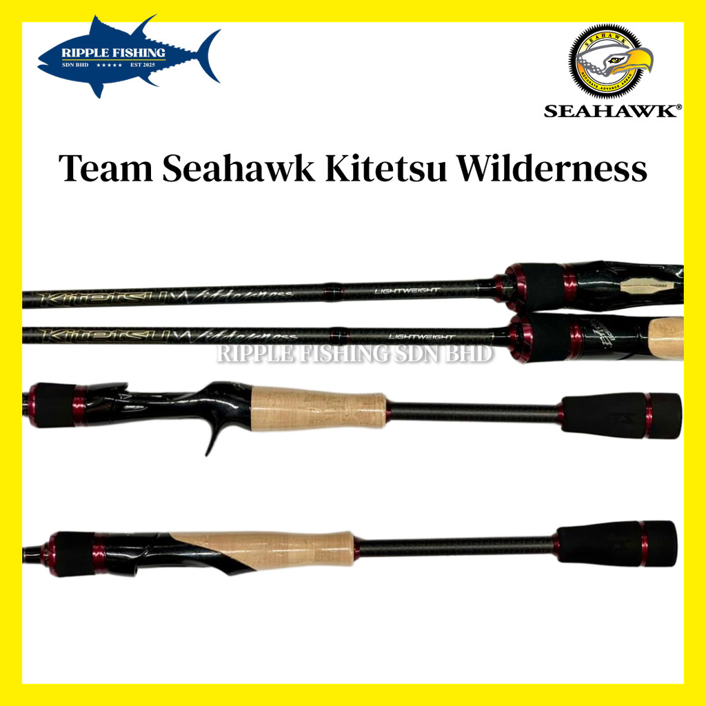 Team Seahawk Kitetsu Wilderness Baitcasting/Spinning Rod | Shopee Malaysia