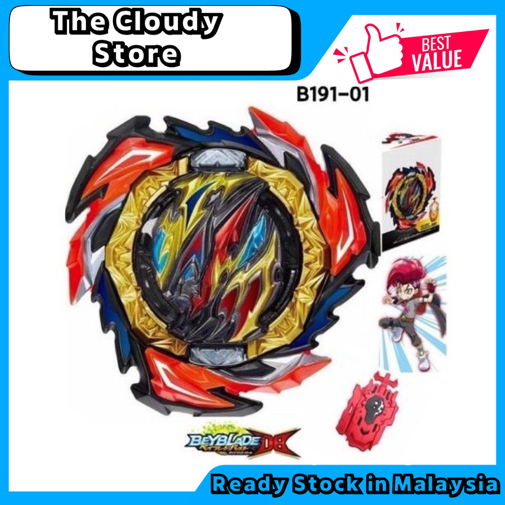 Ready Stock !!! B-191-01 Dangerous Belial Beyblade Burst DB Dynamite ...