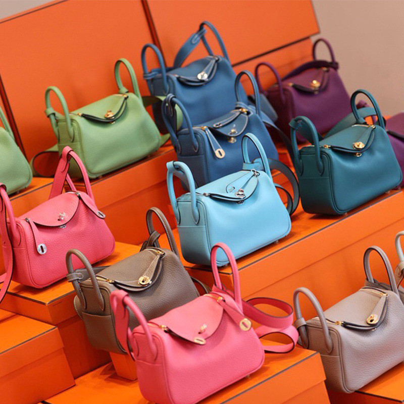 High Ding Style Lindi Bag mini First Layer togo Cowhide Genuine Leather ...