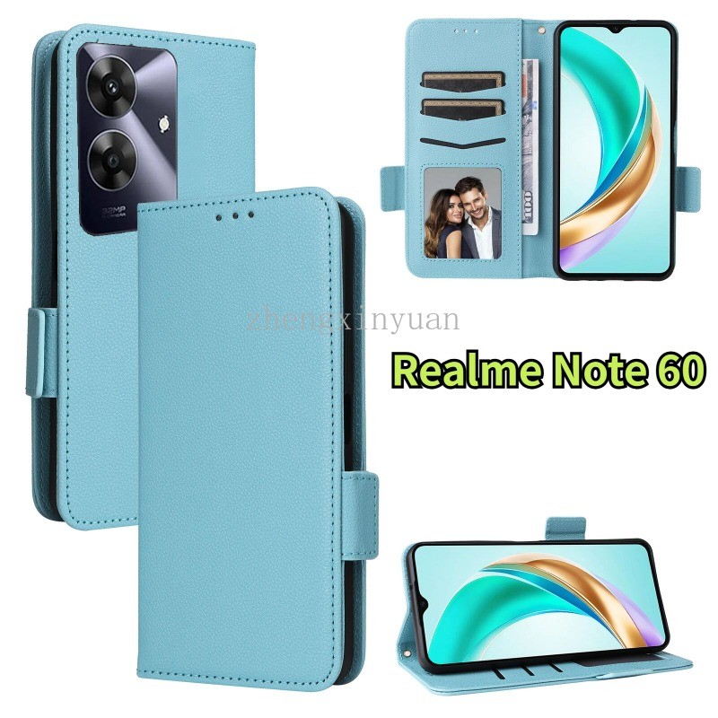 Leather Flip Casing For Realme Note 60 60X Note60X 2024 5G 4G Case for ...