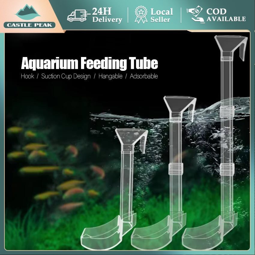Shrimp Feeding Tube Ring Fish Tank Feeder Acrylic Pellet Feeder ...