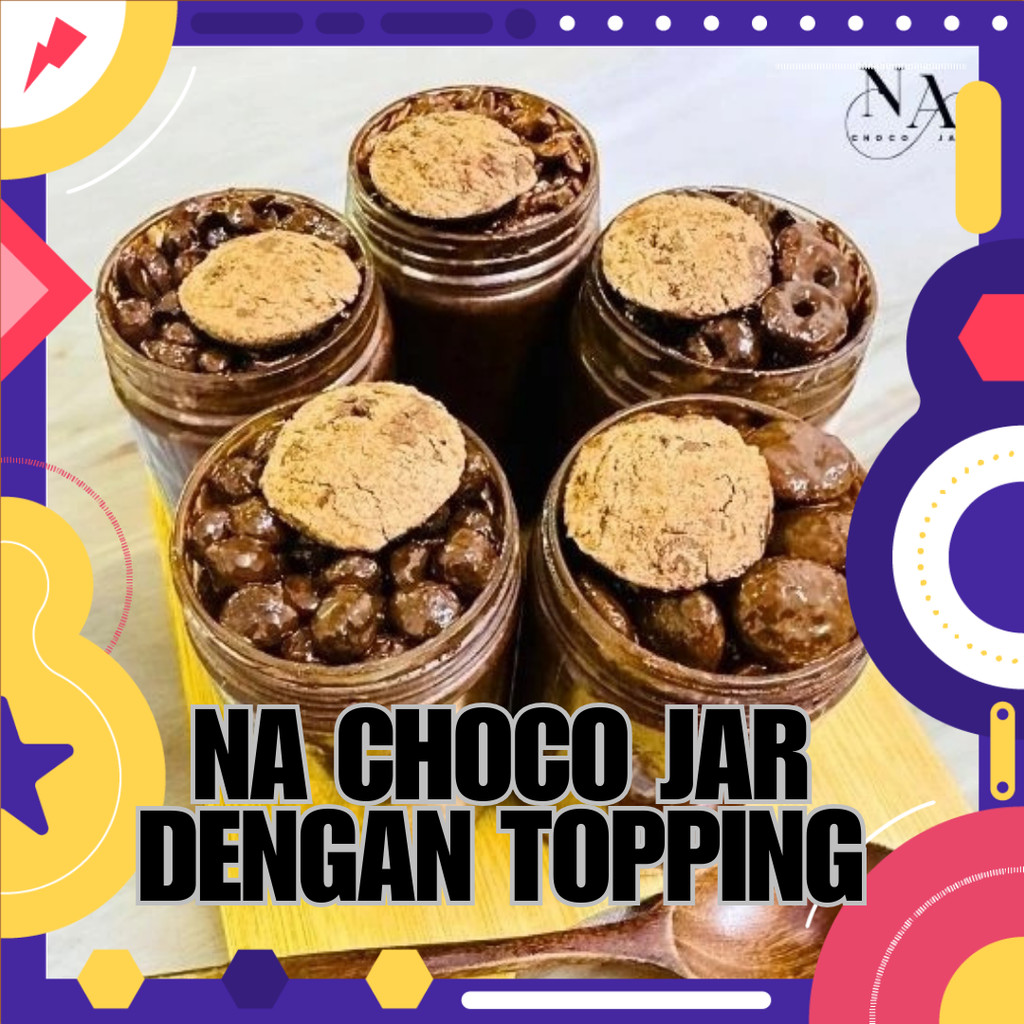 NA Chocojar Chocolate Dengan TOPPING Premium Mini Choco Crunch Coklat ...
