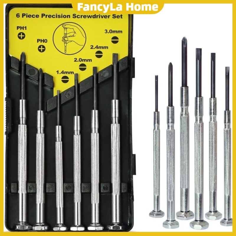6pcs/Set Precision Screwdriver Set with Flat Head and Philips 6 ...