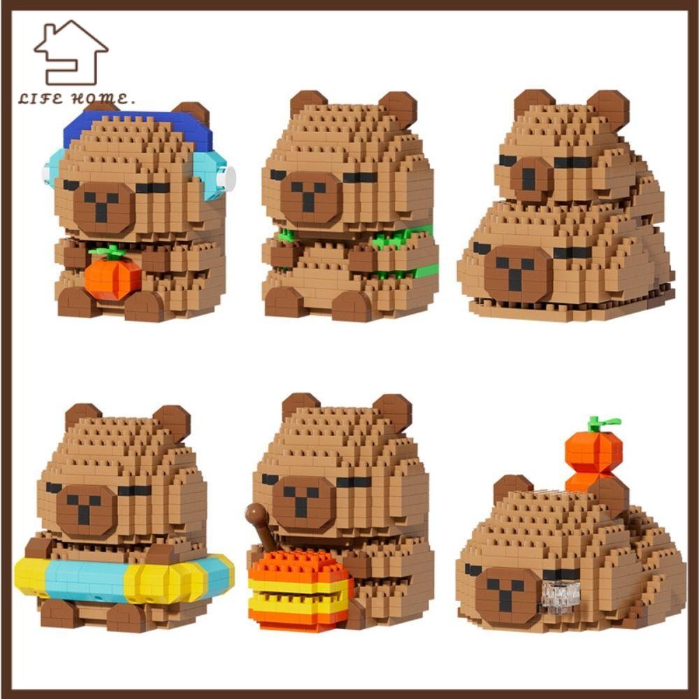 YELGIRL Capybara Building Blocks, DIY Capybara Micro-particle Building ...