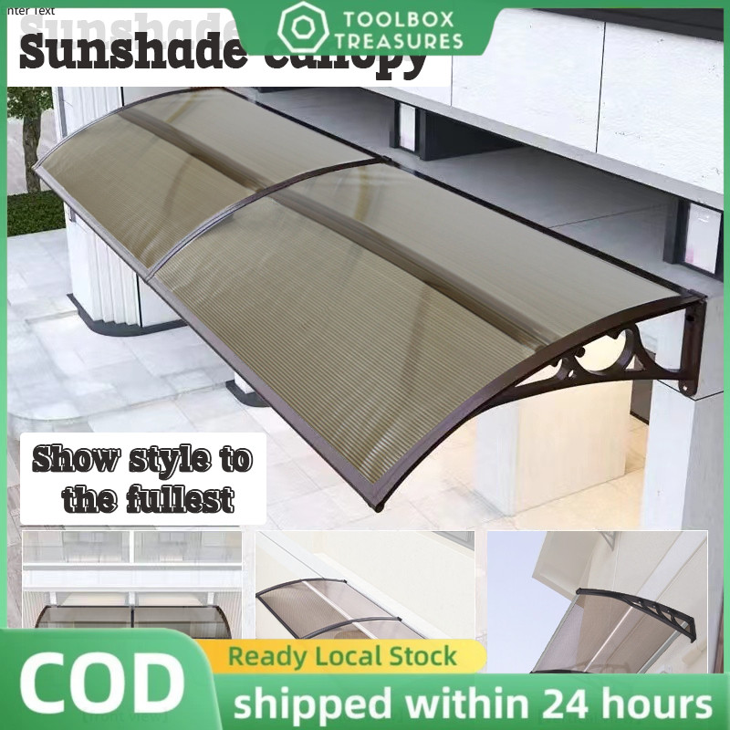 Window Awning Canopy Overhead Door Awning Polycarbonate Front Door ...