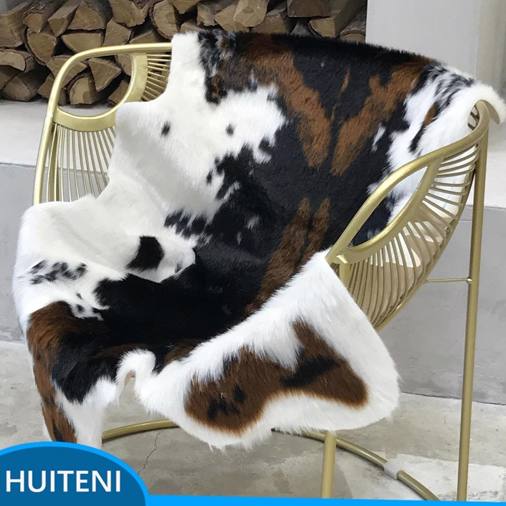 1/2/3 Faux Cowhide Rug NoSlip Natural Fashion Synthetic for Bedroom