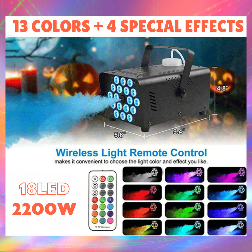 KELETOOL Stage Fogging Machine Disco Colorful Smoke Fogging Machine LED ...