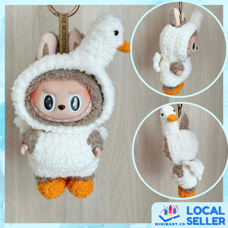 Puppenkleidung Set Für 17cm Labu Puppen - Overall, Hut, Schuhe & Tasche