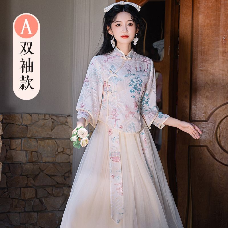 cheap bridesmaid dresses china Girlfriend Dresses Wedding Bridesmaid Dress Sisters Chinese Style Full –  Ame_handmadesg main image 0