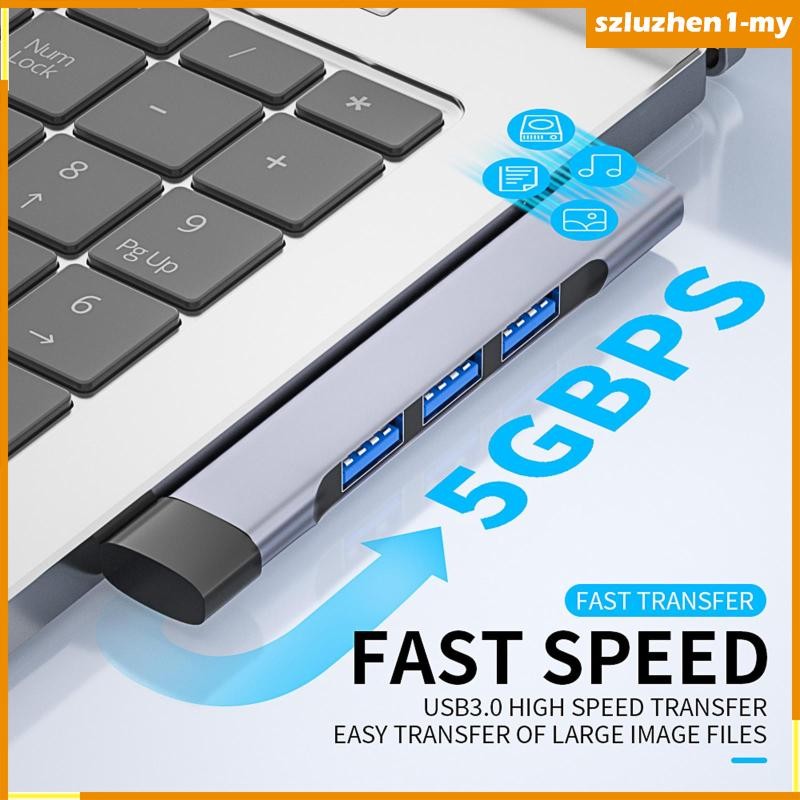 [SzluzhenfcMY] USB C Hub for Laptop USB Docking Station Travel 4 USB ...