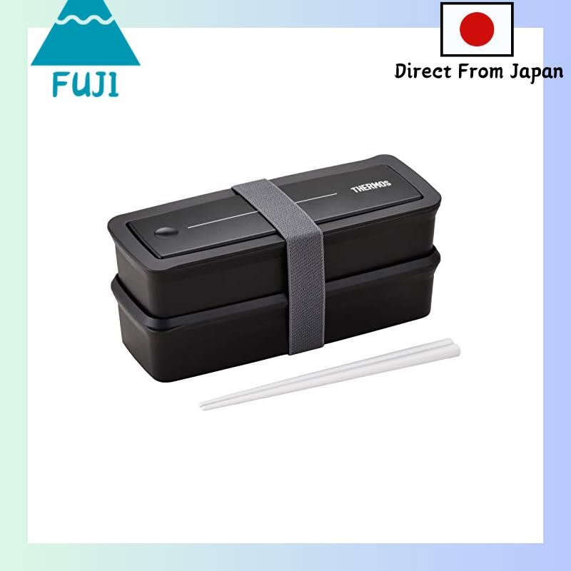 Thermos Bento Box 2tier Fresh Lunch Box 980ml Black DJS980W BK