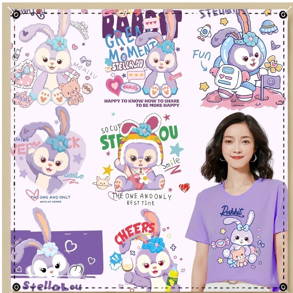 UV310 StellaLou cartoon heat transfer hot stamping sticker thermal ...
