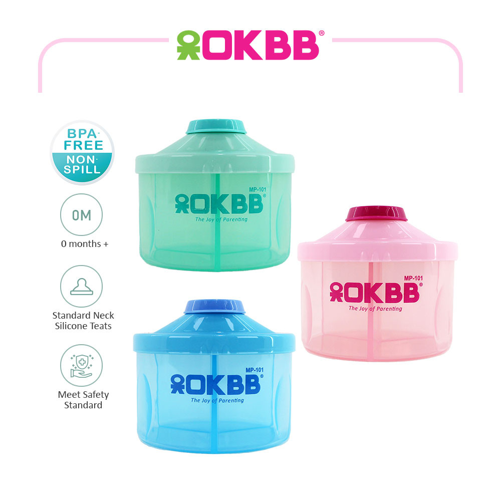 OKBB Utensils Baby Milk Powder Dispenser & Food Container Feeding ...