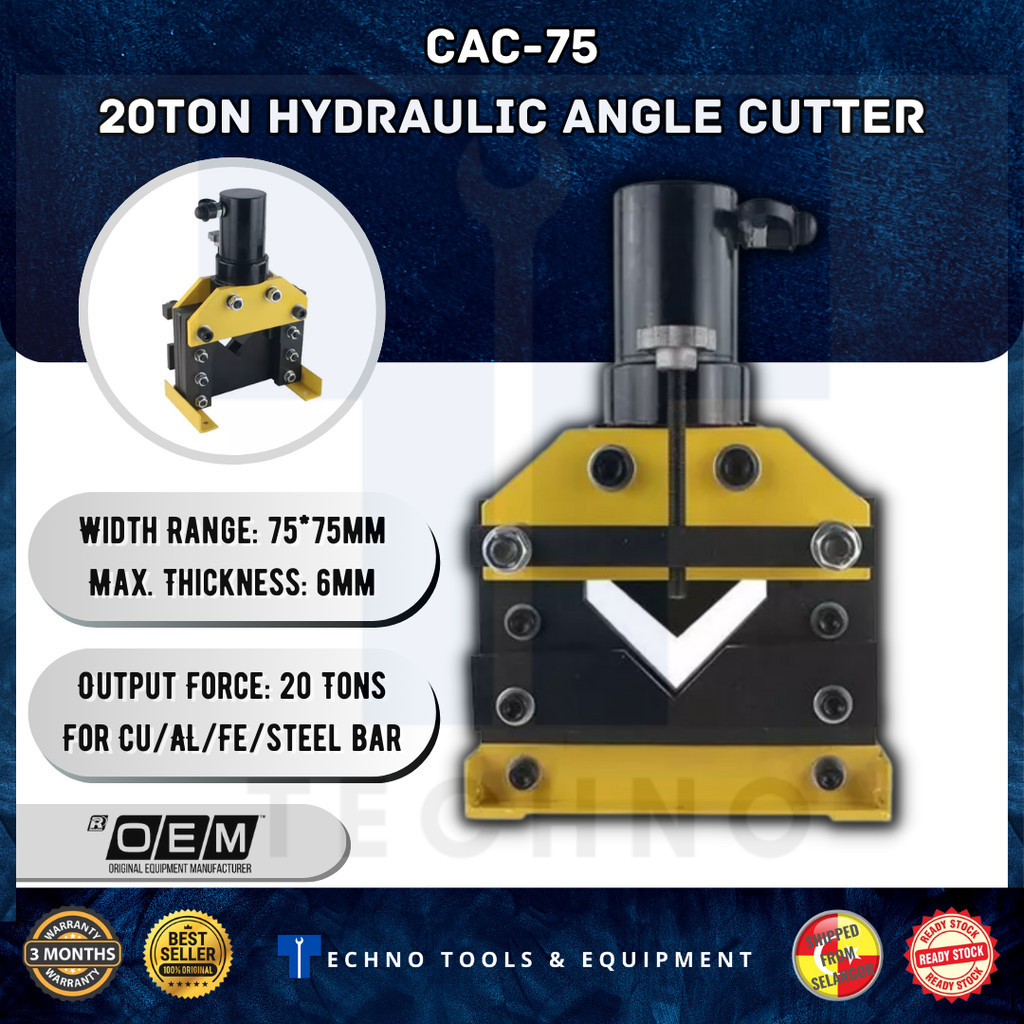 Hydraulic Angle Steel Cutter 75mm CAC-75 | Shopee Malaysia