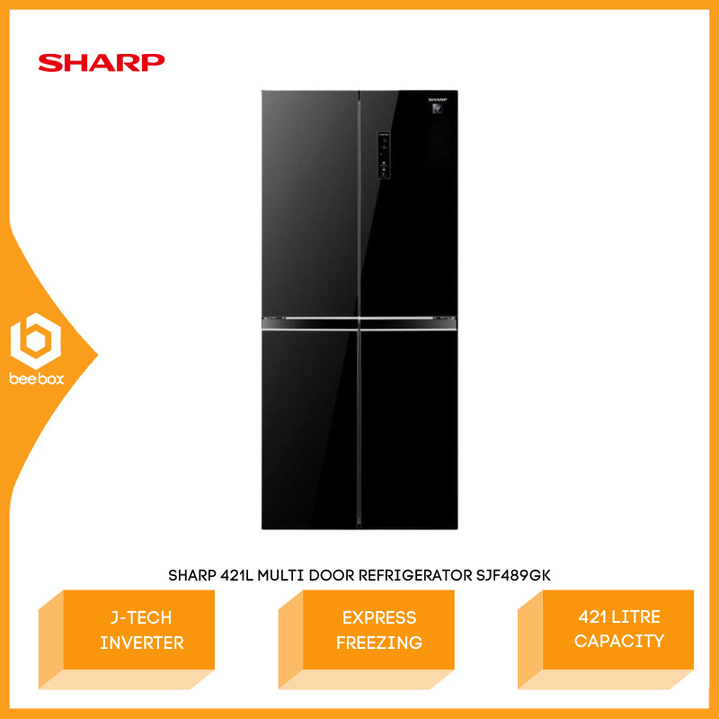 Sharp Multi Door Refrigerator 421 Litre Capacity J-Tech Inverter ...