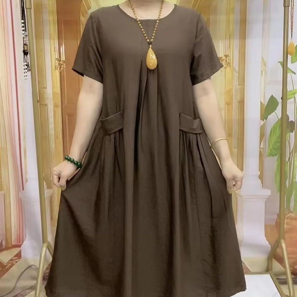 princess polly baby blue dress Plus Size Summer Dresses for Women 2024 Solod Color Casual Dress Loose  Women A-line Dress