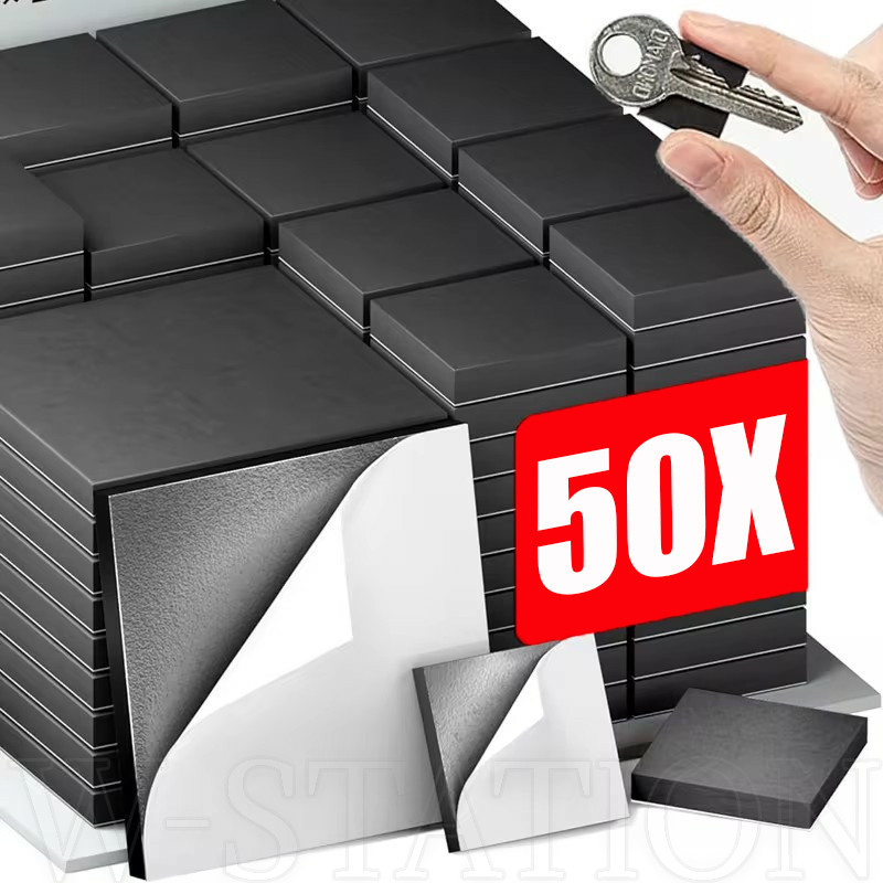 50Pcs Magnet Dots Stickers - Soft Rubber Magnet Sheet - Self Adhesive ...