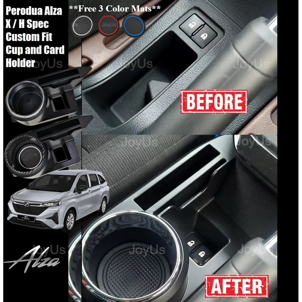 Perodua Alza (2022-2026) X / H Spec Cup Holder and Card Holder Alza ...