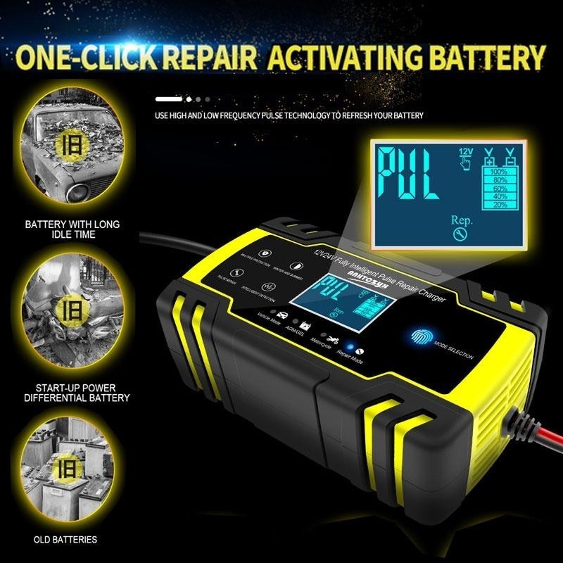 12V 24V Car Battery Charger Motorcycle Lorry Repair Charging