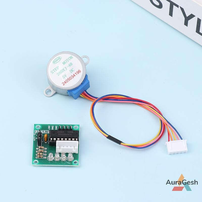 [AuraGesh] 1Set 28BYJ-48-5V 4 Phase Stepper Motor+ Driver Board ULN2003 ...