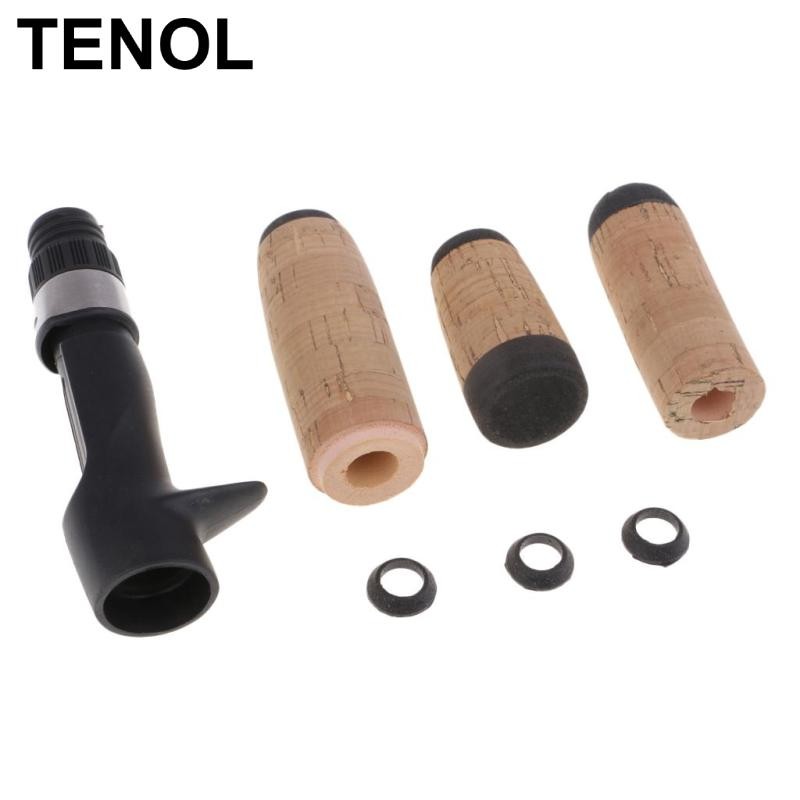 TENOL Lovoski Fishing Rod Handle Universal Replacement Rod Cork Grip ...