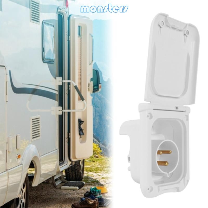 Mon 16A 23A RVs Power Outlet with Cover 220V-240V 3Wire ...