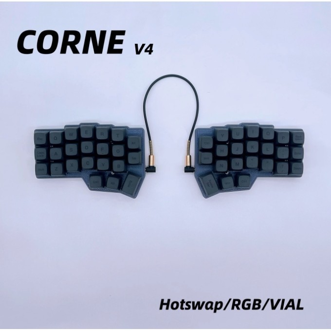 CORNE Sw35 Two-handed split QMK split hot-swappable RGBVIAL keyboard ...