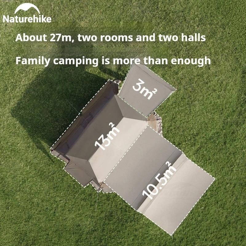 CNH22ZP004 Village 13 Automatic Tent _ Dark Brown/Tiblack/Flagship Model