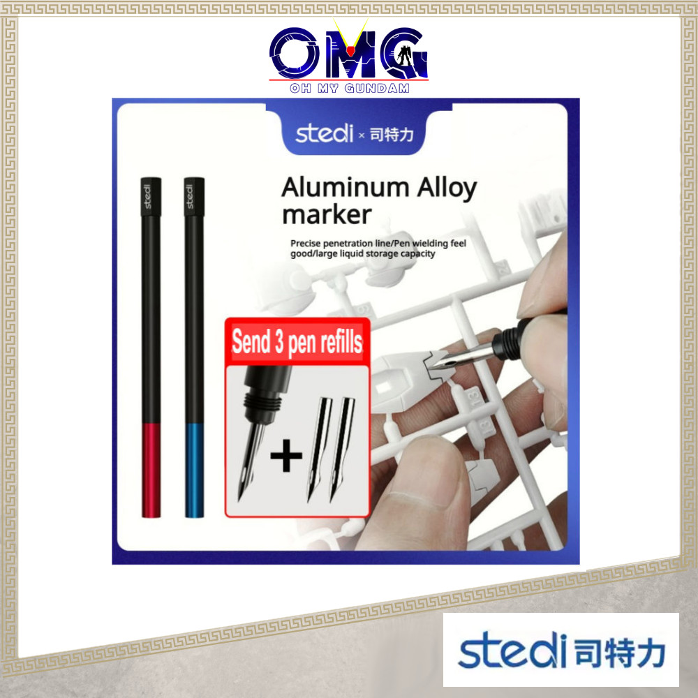Stedi Aluminum Alloy Panel Liner / Panel Lining Pen (Red MP-01R / Blue ...