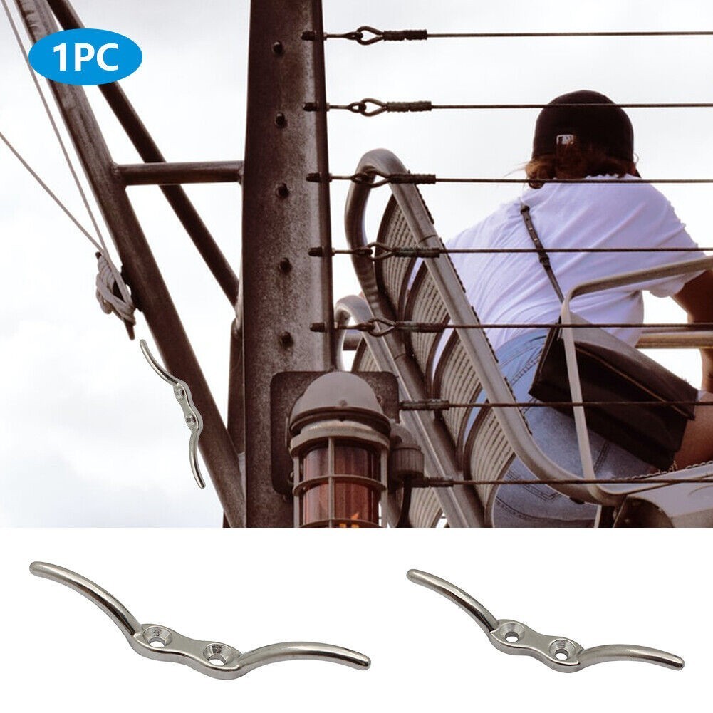 Stainless Steel Rope Cleat Hook Secure Fixation for Canopies and Tarps ...