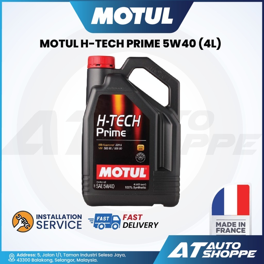 Motul HTech Prime 5W40 (4L) Engine Oil Shopee Malaysia