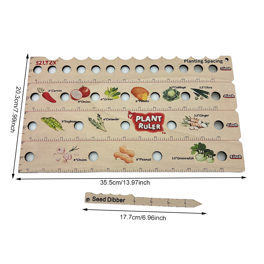 # Garden Ruler with Holes Seed Planting Ruler with Holes Seed Spacer ...