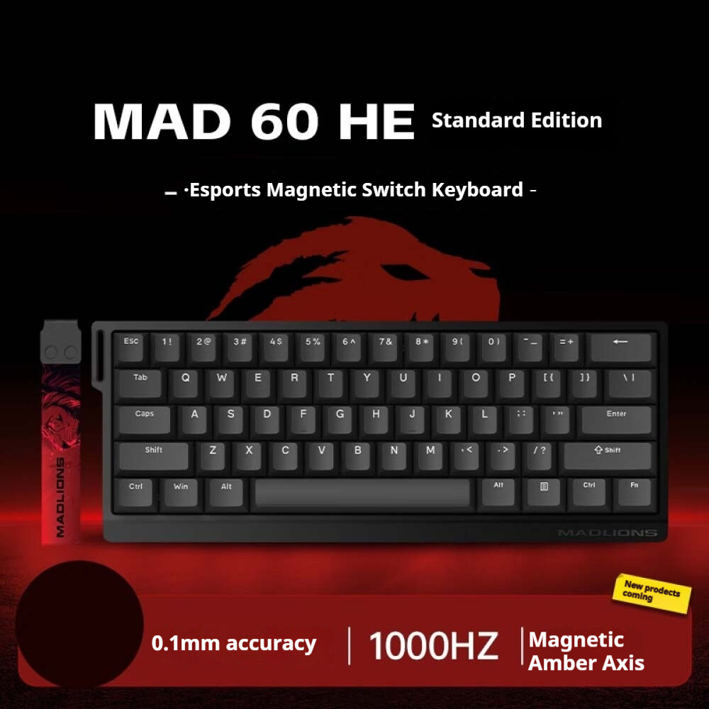MADCATZ MAD 60/68HE Eesports axis keyboard with streamlined configuration, low latency