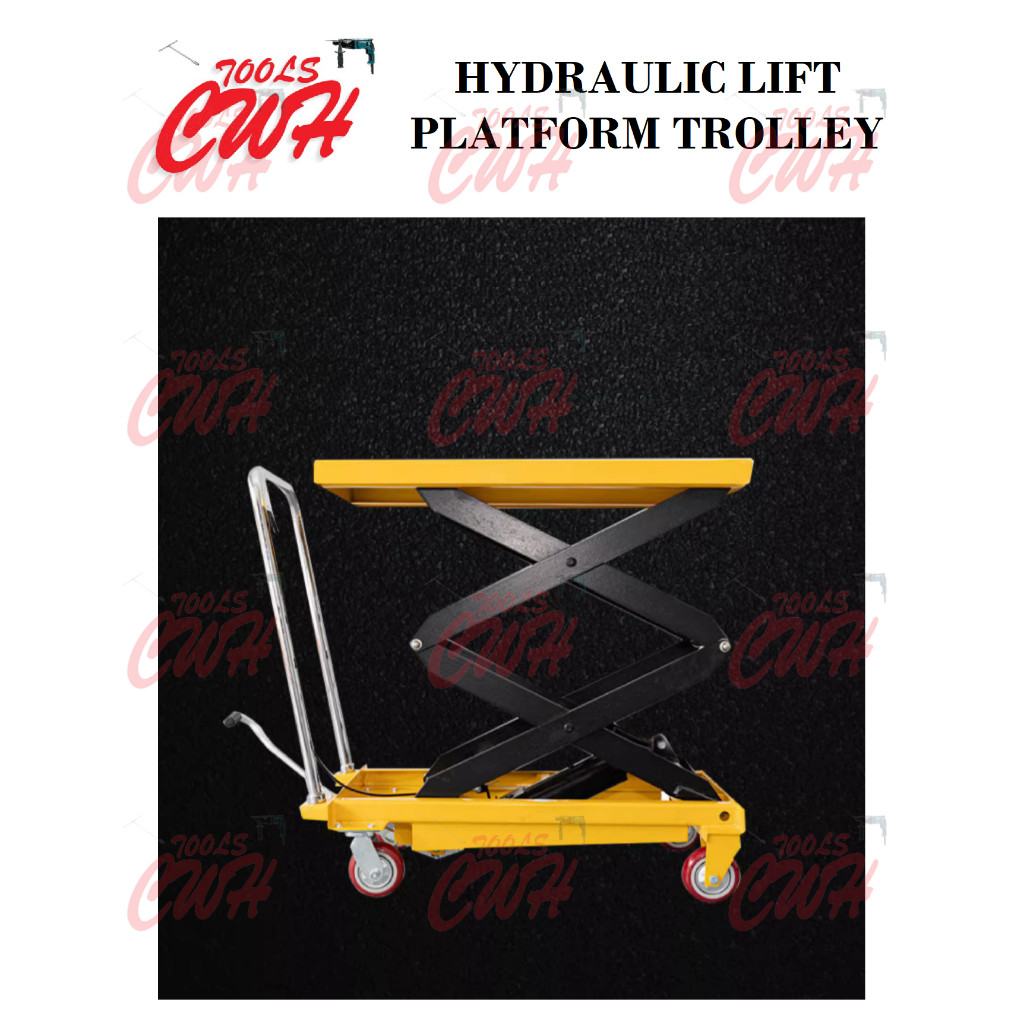 PORTABLE SCISSOR Hydraulic Table PLATFORM Lift TROLLEY PALLET TRUCK